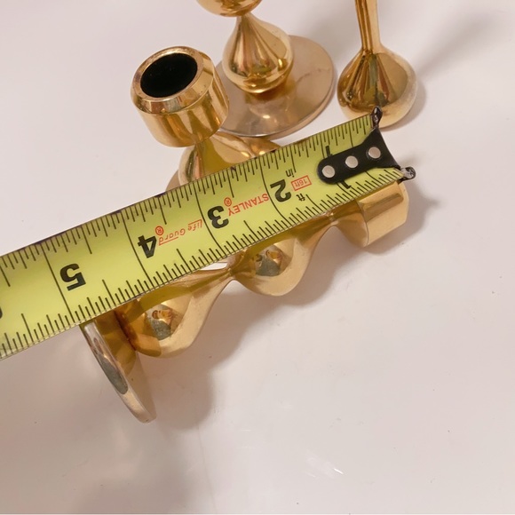 Danish Modern 24-Carat Gold Plated Candlesticks by Hugo Asmussen 1960s Set of 4 - Picture 10 of 12